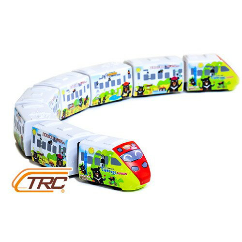 [已停產] 臺鐵普悠瑪號喔熊騎喚列車8節組【喔熊來也】迴力車小火車玩具 | 實體門市開發票 | QV060TR1