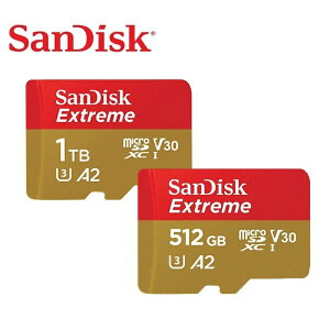 【公司貨】SanDisk Extreme microSDXC V30 A2 128GB 256GB 512GB 記憶卡