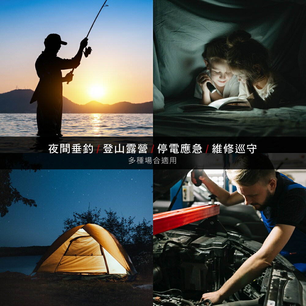 【KINYO】大廣角高亮度手電筒 (LED) 充電式 三段光源 T6 LED 照射250M ｜露營用 戶外 7