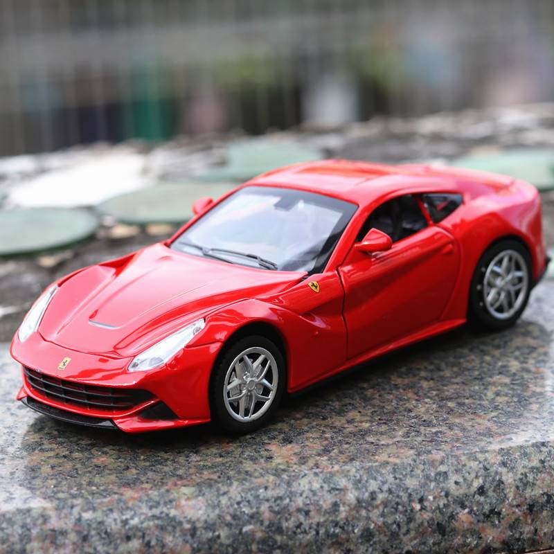 -（散裝）嘉業車模VB32031跑車模型f12模擬賽車132聲光回力小汽車