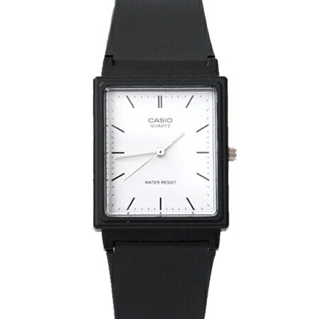 卡西歐 CASIO方形簡約刻度設計透氣膠錶 黑白配色 輕巧中性款手錶【NE1854】原廠公司貨