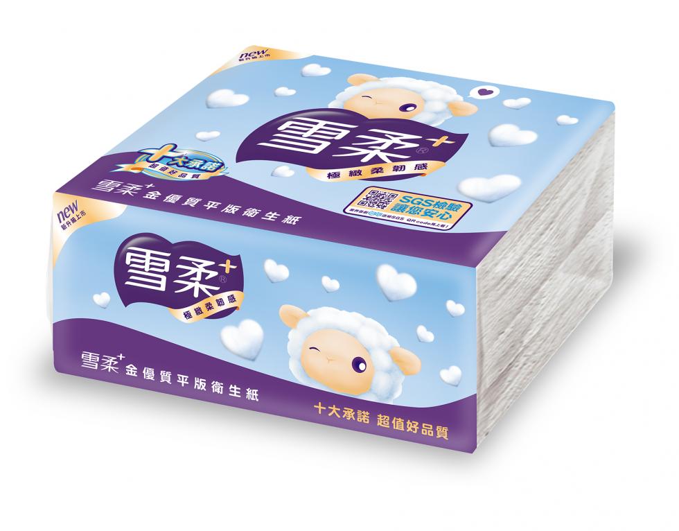雪柔金優質平版衛生紙(300張x6包x6串/箱) 2