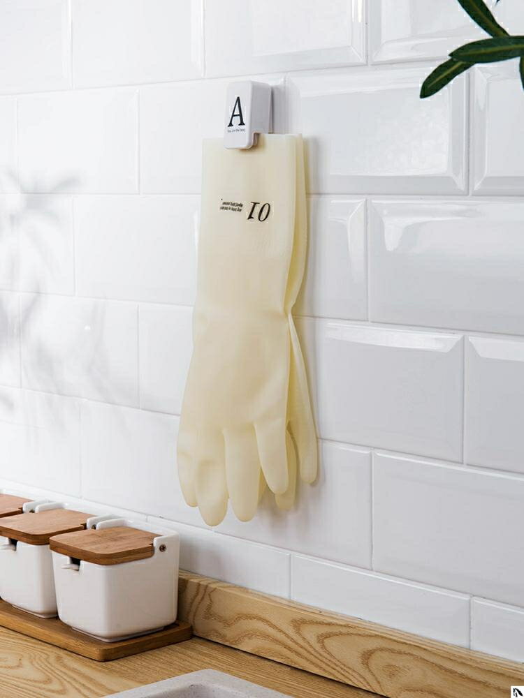毛巾夾子抹布夾家務手套粘貼式塑料掛鉤多功能壁掛照片整理收納夾