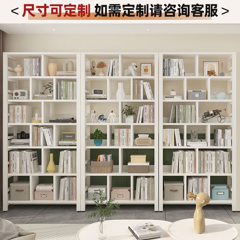 工廠現貨 免運 附發票 書架 鋼製書架 兒童鋼制書架格子置物架落地儲物架書櫃網紅靠墻家用鐵藝收納客廳特惠/快速出貨 全館八折 特價出 Y1027