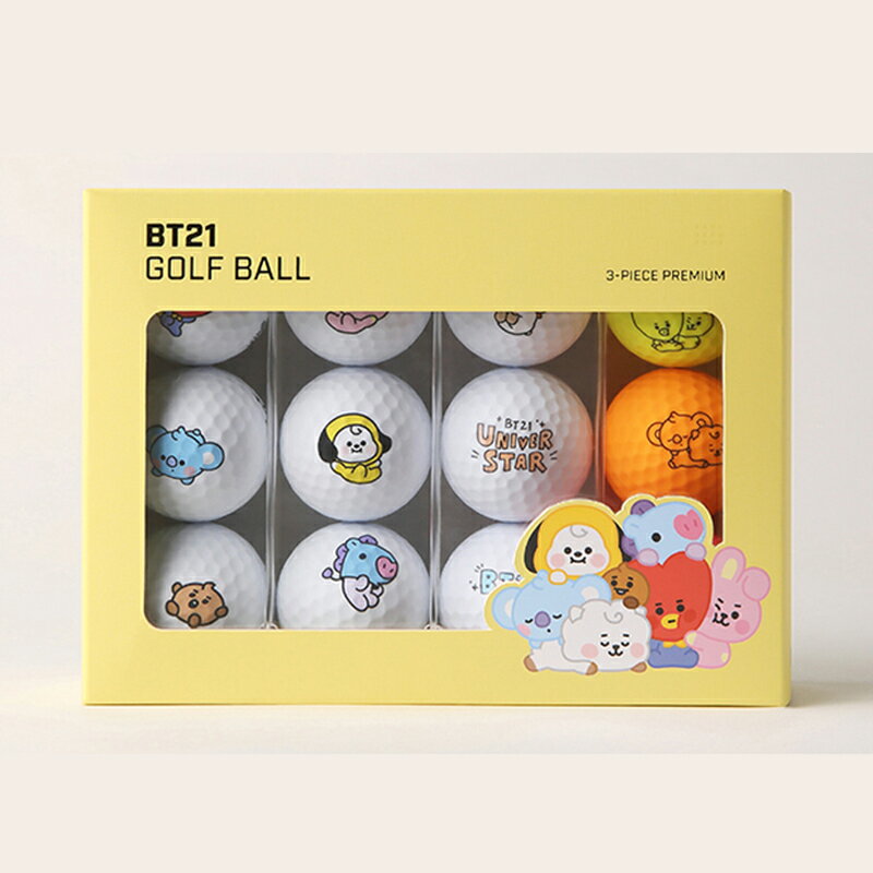 現貨 官方代理【BT21 BABY GOLF】Matte Dozen_JUMPING BALL SET (12 BALLS) 高爾夫球 12顆 韓國原廠【正元精密】