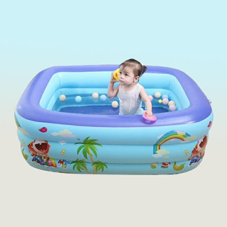 [免運] 充氣游泳池家用加厚兒童充氣水池寶寶嬰兒游泳池兒童游泳池戲水池 果果輕時尚 全館免運