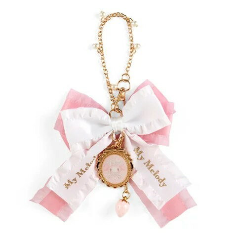 【震撼精品百貨】My Melody 美樂蒂~日本SANRIO三麗鷗 美樂蒂造型緞帶吊飾-淡雪午茶時光*66753