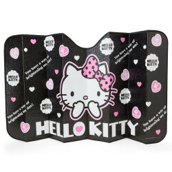 X射線【C038253】Hello Kitty 車用遮陽板-黑,汽車配件/車用必備/遮陽簾/遮陽板/遮陽板置物袋