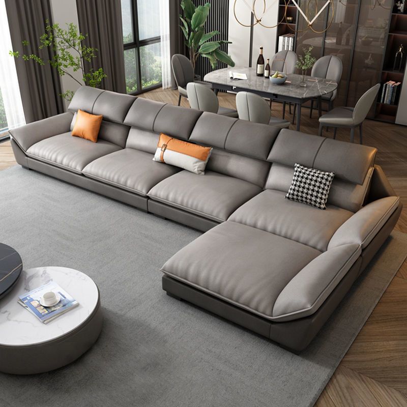 科技布沙發北歐現代簡約客廳大小戶型創意貴妃轉角組合乳膠布沙發