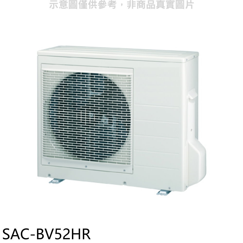 送樂點1%等同99折★SANLUX台灣三洋【SAC-BV52HR】變頻冷暖1對2分離式冷氣外機