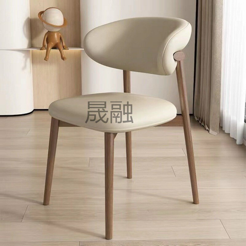 Hz北歐現代簡約餐椅家用椅子書桌椅意式輕奢設計師靠背椅