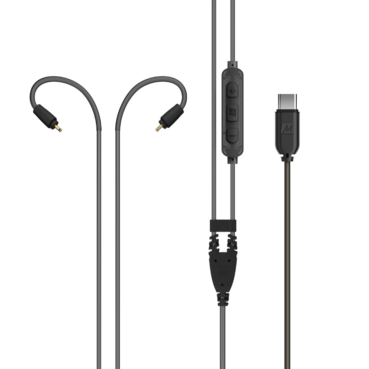 [5美國直購] MEE audio USB Type C 替換耳機線 1入 含接聽 51吋 適 MX PRO / M6 PRO 系列耳機