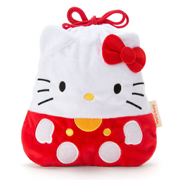 【震撼精品百貨】Hello Kitty 凱蒂貓 HELLO KITTY可愛玩偶造型縮口袋 震撼日式精品百貨