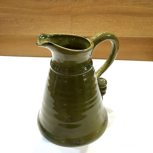 羅馬古典水壺造型陶瓷花器(綠)