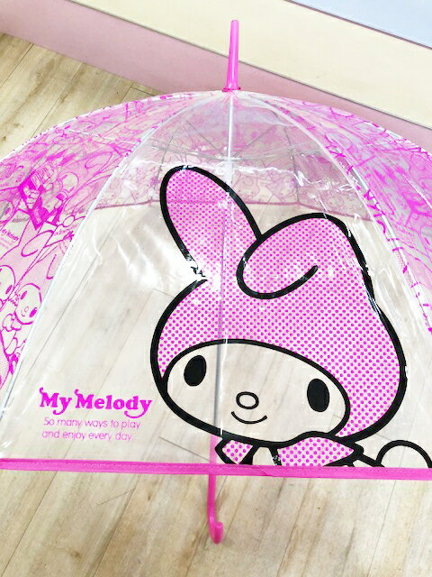 【震撼精品百貨】My Melody 美樂蒂 Melody透明直傘-桃色 震撼日式精品百貨