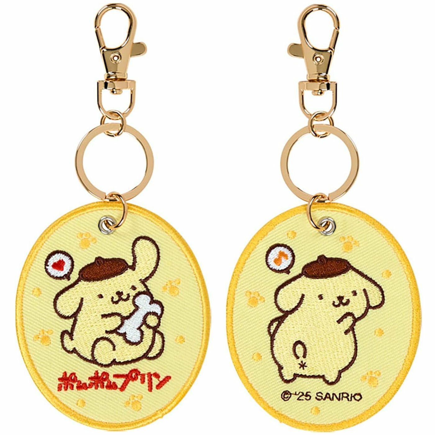 asdfkitty*布丁狗 刺繡吊牌鑰匙圈 掛飾 吊飾-日本正版