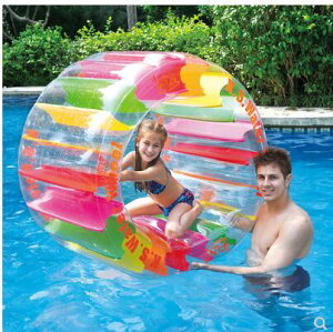 兒童嬰兒充氣滾筒球水上步行球漂浮玩具遊樂場道具雙人水上蹺蹺板