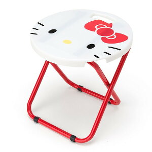 Hello Kitty 折疊椅-臉，兒童沙發椅/收納椅/造型椅/折疊椅/凳子/矮凳/板凳/椅子，X射線【C023228】