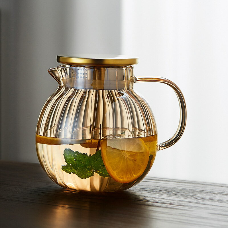 優樂悅~玻璃茶壺耐高溫加厚茶水分離家用過濾花茶壺功夫泡茶器紅茶具套裝手沖壺 茶壺