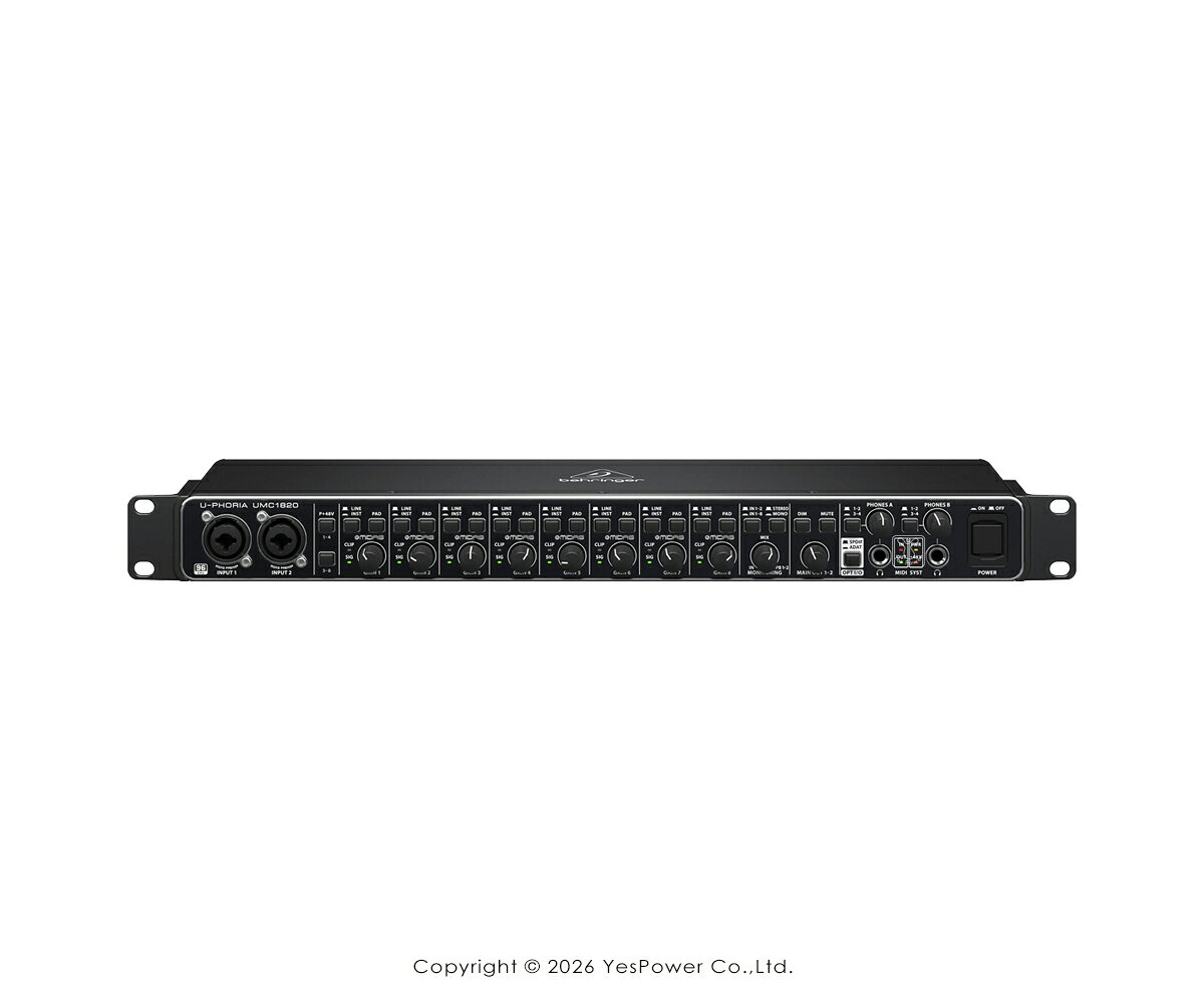 UMC1820 Behringer耳朵牌 USB 錄音介面