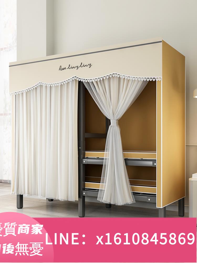 衣柜現代簡約家用臥室結實組裝布衣柜免安裝折疊簡易衣櫥出租房用
