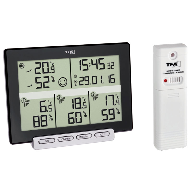 《TFA》無線最高最低溫濕度計 MULTI-SENSE ＂MULTI-SENSE＂ Wireless Hi/Lo Thermo-hygrometer