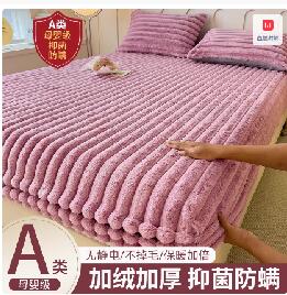 24H出貨 毛絨床套 加絨床罩 珊瑚絨床罩 床墊 秋冬床套【525010220293】