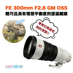 樂福數位 Sony FE 300mm f/2.8 GM OSS Lens 望遠 鏡頭 定焦 G鏡 公司貨 預購 大光圈