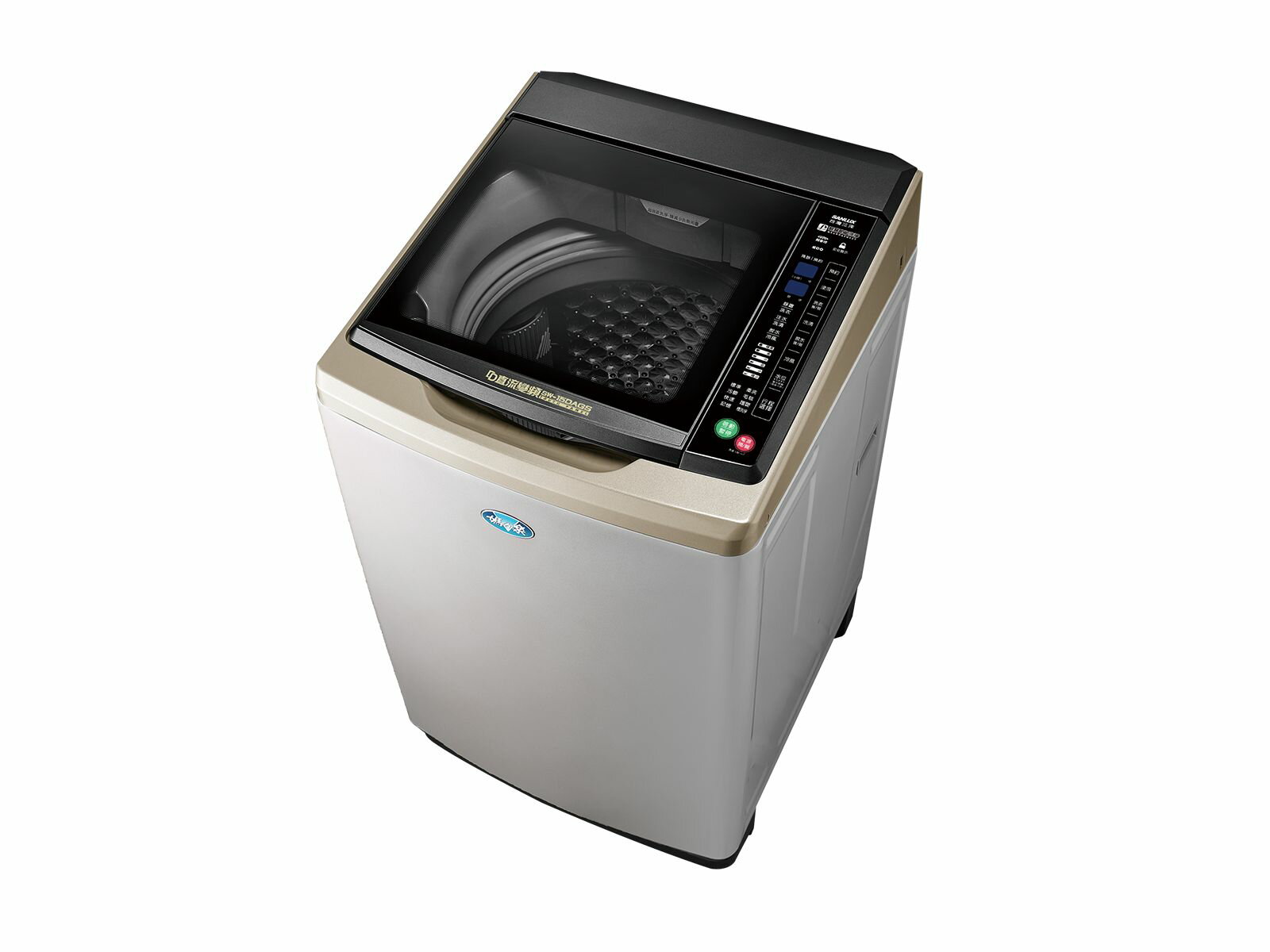 【點數10%回饋】SW-15DAGS 三洋 15kg洗衣機 變頻超音波 油壓緩降 玻璃式觸控面板 內外不鏽鋼