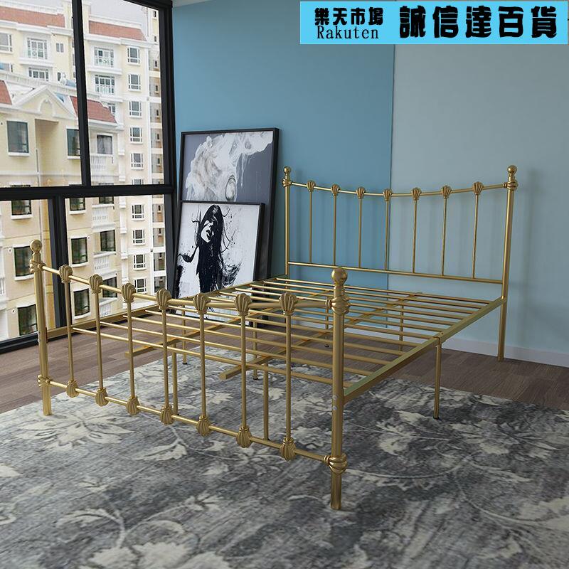 鐵藝床1.8米鋼管雙人床1.5米經濟型成人簡約簡易1.2m單人床架