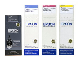 【下單享9%點數回饋】EPSON 原廠墨水T774100/T664200/T664300/T664400 (四色一組) 適用 L655/L605/L1455
