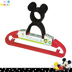 日本製 迪士尼 Disney 米奇 Mickey 造型立體頭 防滑衣架曬衣架一組3入 日本進口正版 300413