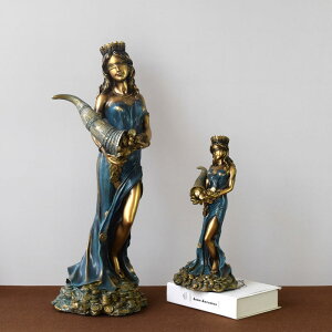 希臘財富女神雕塑雕像開業禮品收銀臺裝飾擺件辦公室幸運招財擺設