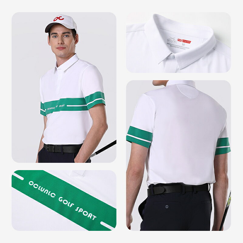 奧藍克高爾夫短袖男士夏季2025運動T恤吸濕排汗時尚休閑golf上衣【亞德機械五金家居】 3