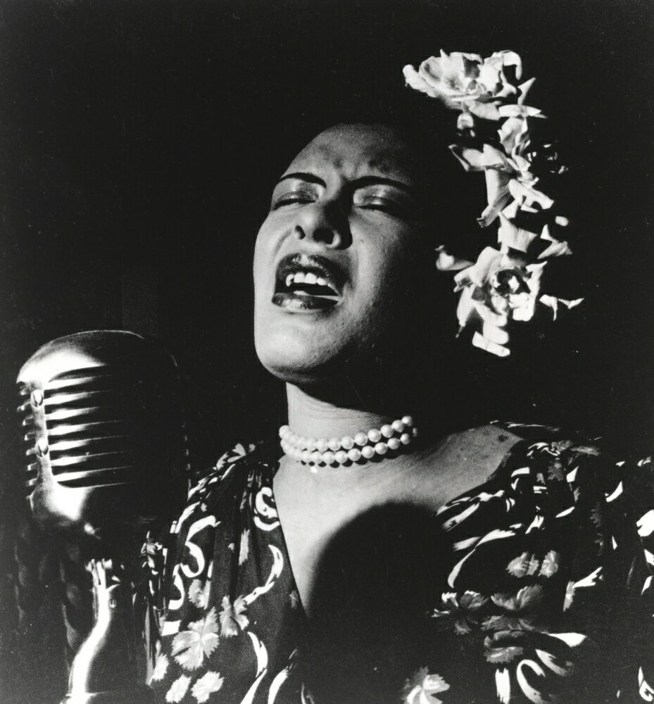 Posterazzi Billie Holiday Singing In Black Dress With Flower On Head 5898