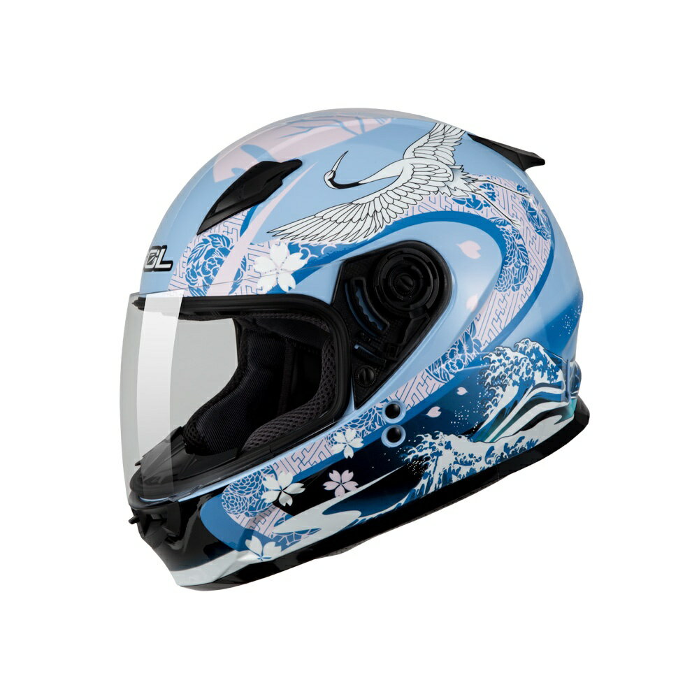 【SOL Helmets】SF-2全罩式安全帽 (浮世繪_藍/粉) ｜ SOL安全帽官方商城