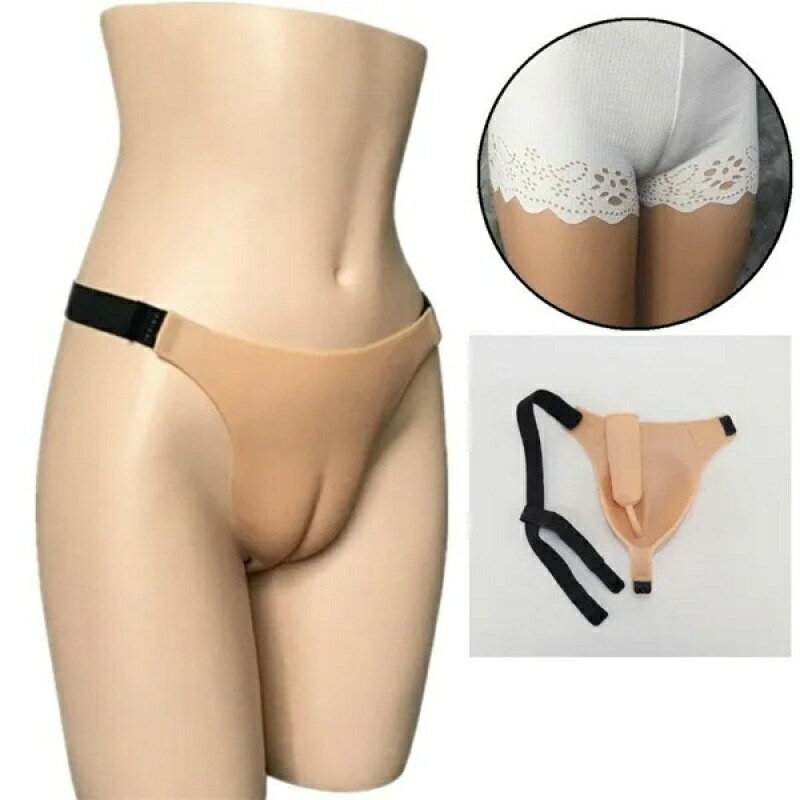 【模擬塑形】矽膠內褲 偽娘用品 變裝道具 女裝內褲 情趣內衣 模擬人體 無縫貼合 遮瑕塑形 變裝表演 日常穿戴