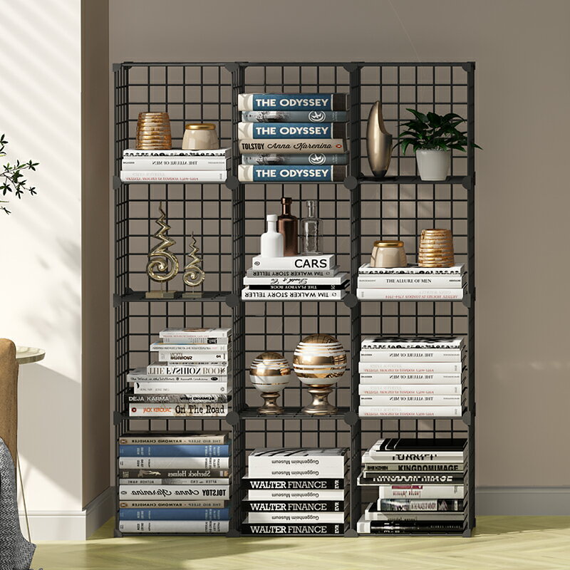 書架落地簡約家用臥室多層收納置物架客廳簡易學生置物柜小型書柜