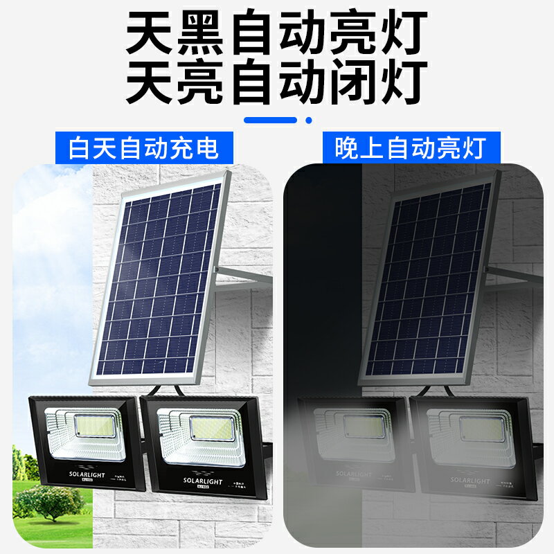 太陽能燈戶外庭院燈LED一拖二家用照明新農村超亮大功率防水路燈 小山好物