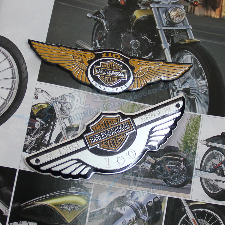 電動車踏板復古機車摩托車汽車裝飾油箱車身外殼貼紙立體金屬貼花