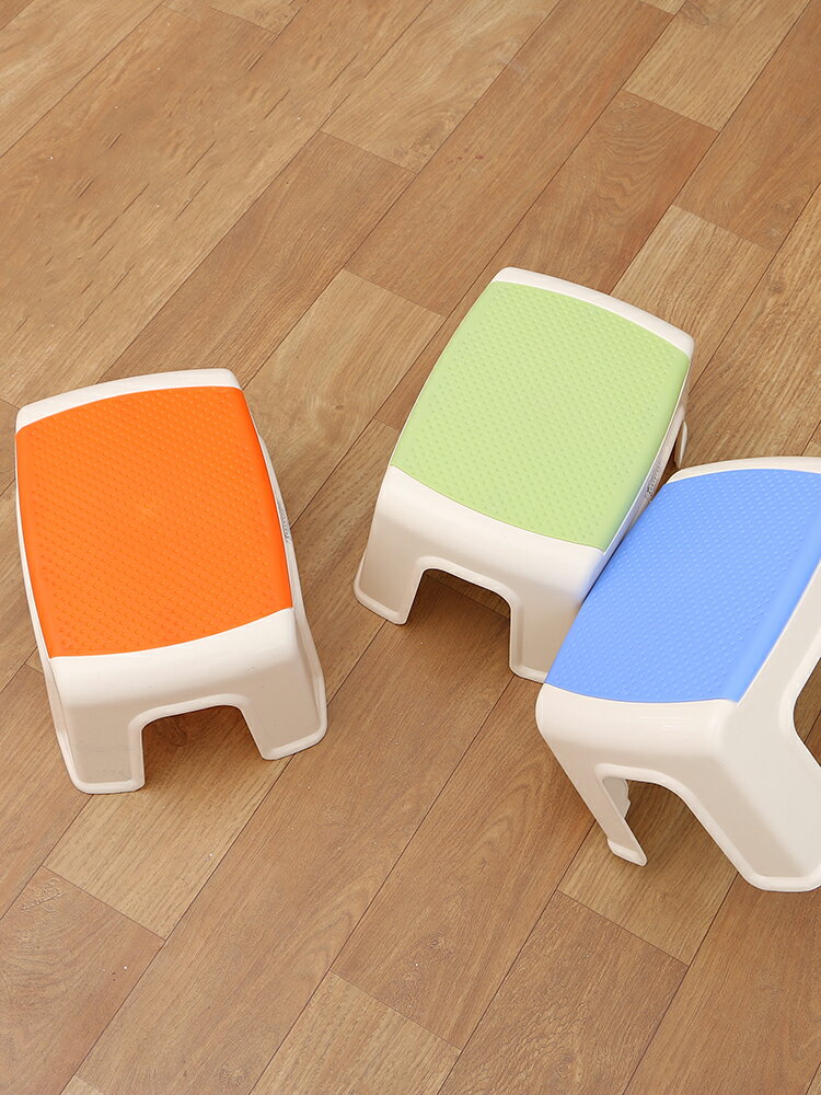 創意塑料凳子加厚成人換鞋凳兒童矮凳浴室凳洗腳凳方凳小板凳家用