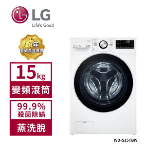 【LG 樂金】 15Kg 蒸洗脫滾筒洗衣機 WD-S15TBW(送基本安裝)