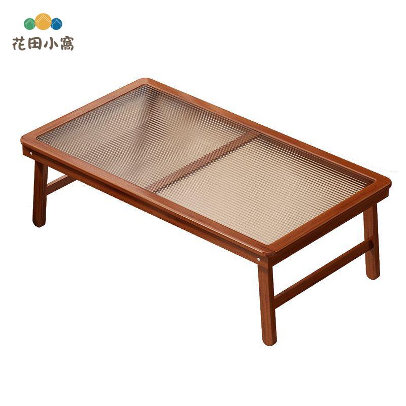 飄窗桌子 家用炕桌 榻榻米非實木小茶幾 臥地坐地矮桌 床上電腦學習桌[PP0521021]