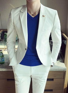 FINDSENSE品牌 韓國男 輕柔面料西裝 修身西裝 西裝外套 單件外套