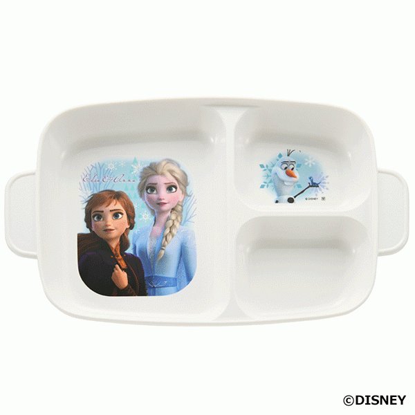 【震撼精品百貨】冰雪奇緣_Frozen~日本迪士尼Disney 冰雪奇緣Frozen方形三格餐盤*13407