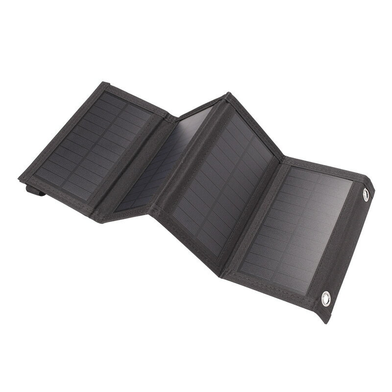 太陽能板USB充電折疊包戶外露營手機折疊電池充電板5V10W20W【博野五金】