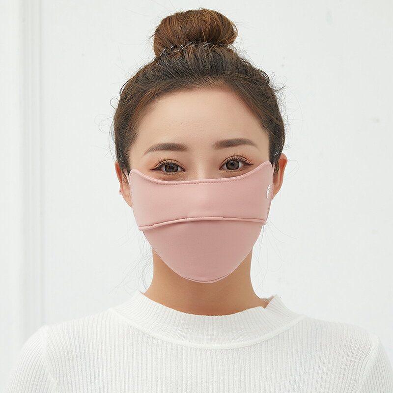 防風面罩 防風頭套 防曬面罩 秋冬季新款護眼角口罩女顯瘦立體透氣防風高顏值防寒保暖面罩潮男『ZW4306』