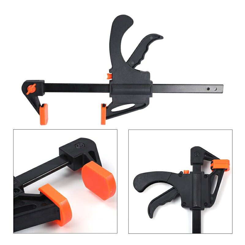 強強滾生活 EZmakeit-FG61224 木工快速夾具 F夾 架粗A3鋼 黏合 DIY 手動工具套件 木工F夾 1