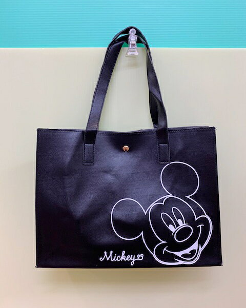 【震撼精品百貨】Micky Mouse 米奇/米妮 迪士尼橫式手提袋/收納袋-黑#16000 震撼日式精品百貨