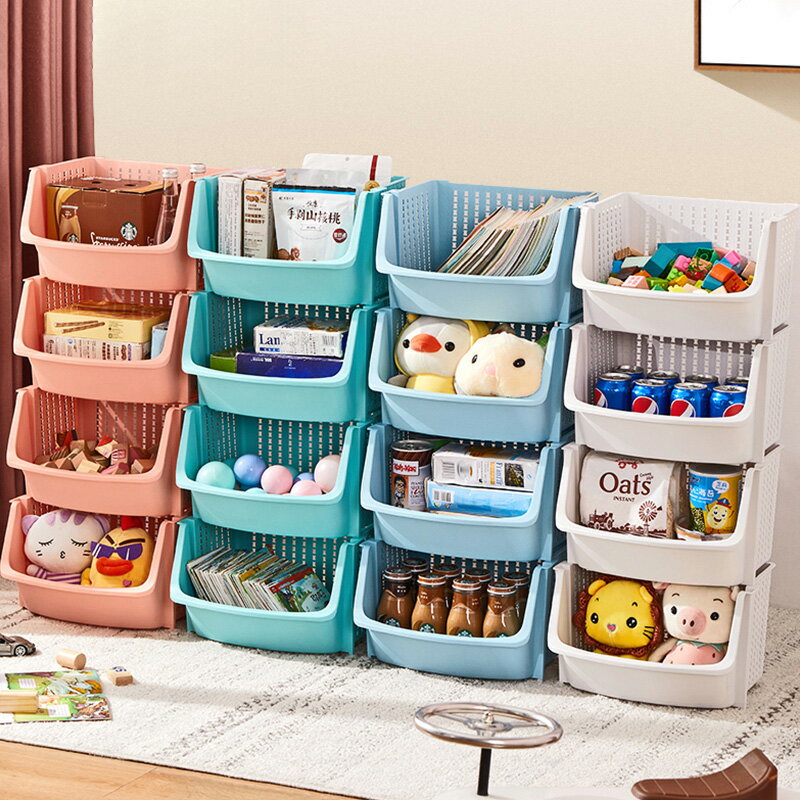 兒童玩具收納架寶寶書本置物柜家用書架繪本架零食多層置物架
